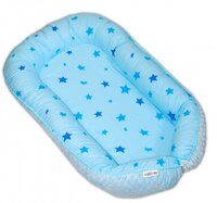 BABY NELLYS hnízdečko pro miminko BABY STARS modrá BABY NELLYS hnízdečko pro miminko BABY STARS modrá