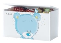 BabyBoo box na hračky, truhla Medvídek Stydlín modrý BabyBoo box na hračky, truhla Medvídek Stydlín modrý