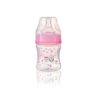 BABYONO kojenecká láhev 120 ml růžová