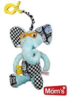 Hencz Toys edukační hračka s pískátkem slon modrá Hencz Toys edukační hračka s pískátkem slon modrá