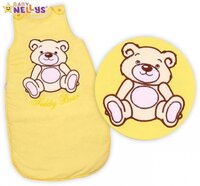 BABY NELLYS spací vak TEDDY BEAR žlutá vel. 104