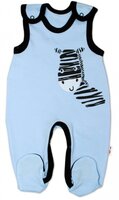 BABY NELLYS dupačky ZEBRA modrá vel. 50 BABY NELLYS dupačky ZEBRA modrá vel. 50