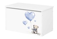 NELLYS box na hračky Teddy love modrá
