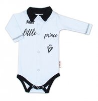 BABY NELLYS body s dlouhým rukávem LITTLE PRINCE modrá vel. 56 BABY NELLYS body s dlouhým rukávem LITTLE PRINCE modrá vel. 56