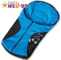 BABY NELLYS dětský fusak MEDVÍDEK modrá