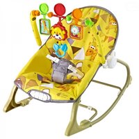 EURO BABY dětské houpací lehátko LITTLE SAVANA žlutá EURO BABY dětské houpací lehátko LITTLE SAVANA žlutá