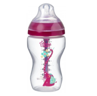 TOMMEE TIPPEE kojenecká láhev ADVANCED GIRL 260 ml růžová