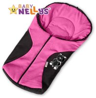 BABY NELLYS dětský fusak MEDVÍDEK světle růžová