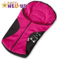 BABY NELLYS dětský fusak MEDVÍDEK růžová BABY NELLYS dětský fusak MEDVÍDEK růžová