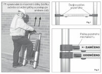 G21 hliníkový teleskopický žebřík GA-TZ9 2,6 m