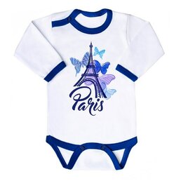 NEW BABY body s dlouhým rukávem TOWNS modrá vel. 86