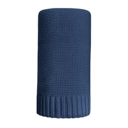 NEW BABY bambusová pletená deka 80x100 cm modrá