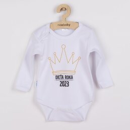 NEW BABY body s dlouhým rukávem Dieťa roka 2023 bílá vel. 56