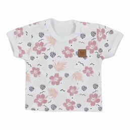 KOALA tričko s krátkým rukávem FLOWERS růžová vel. 68