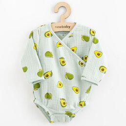 NEW BABY body s bočním zavazováním Avocado zelená vel. 74