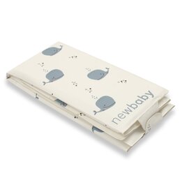 NEW BABY cestovní podložka Whale bílá