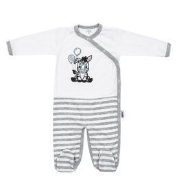 NEW BABY overal ZEBRA EXCLUSIVE bílá vel. 80