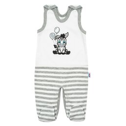 NEW BABY dupačky ZEBRA EXCLUSIVE bílá vel. 74