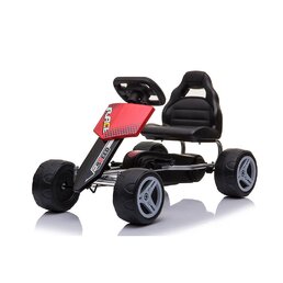 BABY MIX dětská šlapací motokára Go-kart Speedy červená