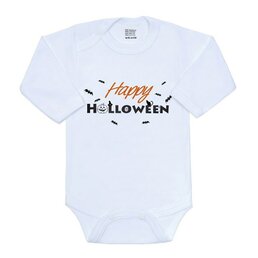 NEW BABY body s dlouhým rukávem HAPPY HALLOWEEN vel. 50