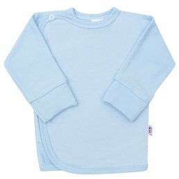 NEW BABY košilka s bočním zapínáním modrá vel. 50