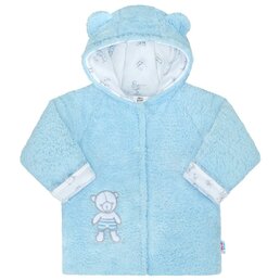 NEW BABY zimní kabátek NICE BEAR modrá vel. 86
