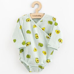 NEW BABY body s bočním zavazováním Avocado zelená vel. 80