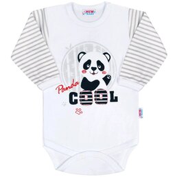 NEW BABY body s dlouhým rukávem PANDA vel. 62