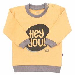 NEW BABY tričko s dlouhým rukávem WITH LOVE žlutá vel. 74