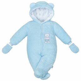 NEW BABY zimní kombinézka NICE BEAR modrá vel. 68