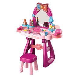 BABY MIX dětský toaletní stolek s hudbou a židličkou