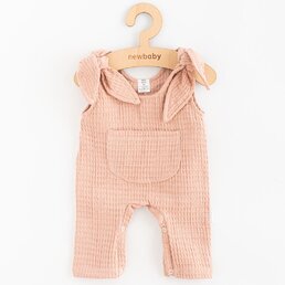 NEW BABY mušelínové lacláčky COMFORT CLOTHES růžová vel. 86