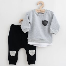 NEW BABY tričko a tepláčky Brave Bear ABS šedá vel. 56