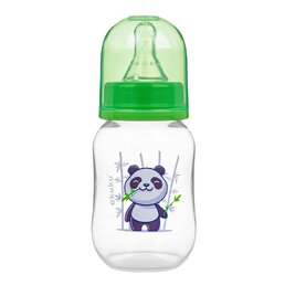 AKUKU láhev s obrázkem 125 ml PANDA zelená