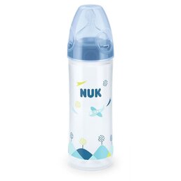 NUK kojenecká láhev LOVE 250 ml modrá
