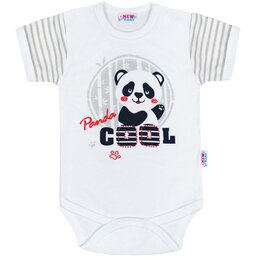 NEW BABY body s krátkým rukávem PANDA vel. 86