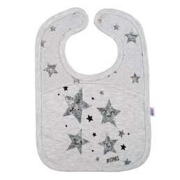 NEW BABY kojenecký bryndák STARS šedá