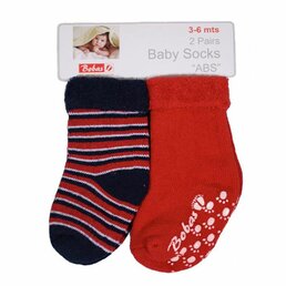 BOBO BABY ponožky 2 páry červená vel. 62