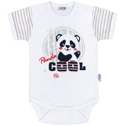 NEW BABY body s krátkým rukávem PANDA vel. 74