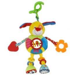 BABY MIX dětská plyšová hračka s chrastítkem pejsek