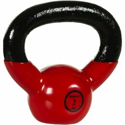 Činka kettlebell činka 2 kg MOVIT s vinylovým potahem