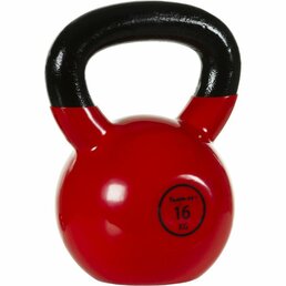 Činka kettlebell činka 16 kg MOVIT s vinylovým potahem