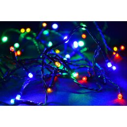 Vánoční LED osvětlení 10m - barevné, 100 diod