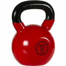 Činka kettlebell činka 22 kg MOVIT s vinylovým potahem