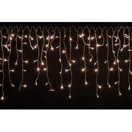 Vánoční světelný déšť 400 LED teple bílá - 10 m