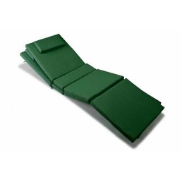 Sada 2 ks polstrování na lehátko - tmavě zelená *N
