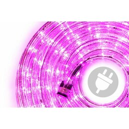 NEXOS světelný kabel 240 LED růžová 10m