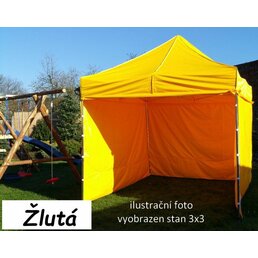 TRADGARD zahradní párty stan PROFI STEEL 3 x 6 m žlutá