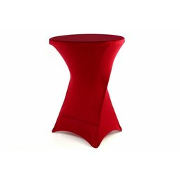 Potah pro vysoký stůl - elastický, vínově červený 80 x 80 x 110 cm *N
