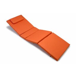 DIVERO polstr na lehátko oranžová